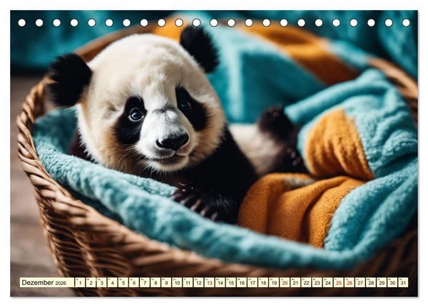 Produktbild: Gro&szlig;er Pandab&auml;r (Tischkalender 2026 DIN A5 quer), CALVENDO Monatskalender