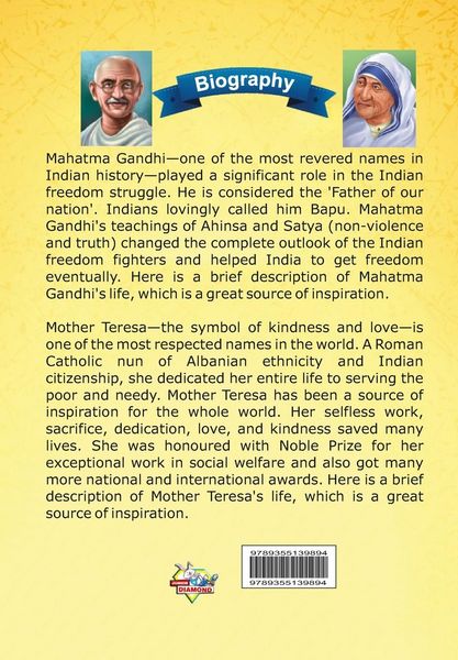 Produktbild: Biography of Mahatma Gandhi and Mother Teresa