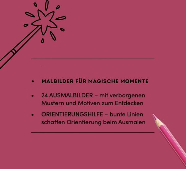 Produktbild: Zauberpapier Malbuch Feen-Prinzessinnen