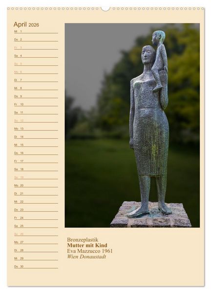 Produktbild: M&uuml;tter mit Kindern in der Kunst (Wandkalender 2026 DIN A2 hoch), CALVENDO Monatskalender