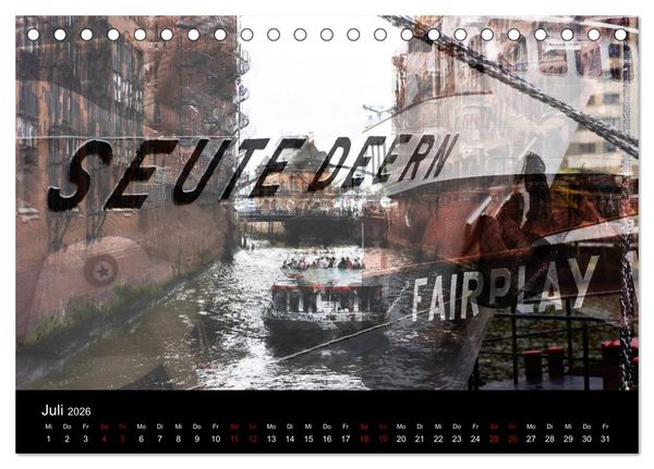 Produktbild: Hamburg-Art (Tischkalender 2026 DIN A5 quer), CALVENDO Monatskalender