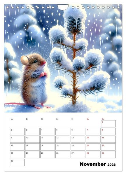 Produktbild: M&auml;usespuren (Wandkalender 2026 DIN A4 hoch), CALVENDO Monatskalender