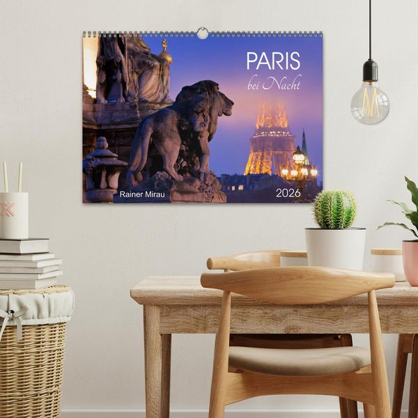 Produktbild: Paris bei Nacht 2026 (Wandkalender 2026 DIN A3 quer), CALVENDO Monatskalender