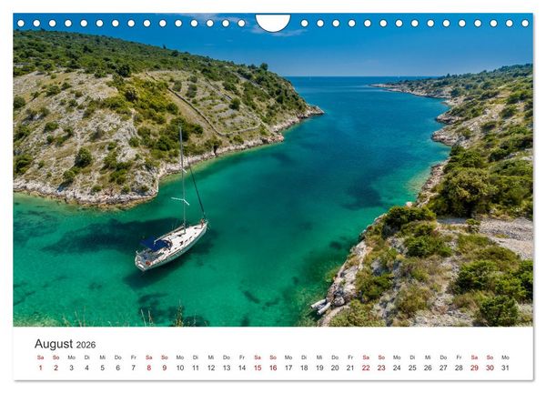 Produktbild: Segeln - Kurs aufs offene Meer. (Wandkalender 2026 DIN A4 quer), CALVENDO Monatskalender