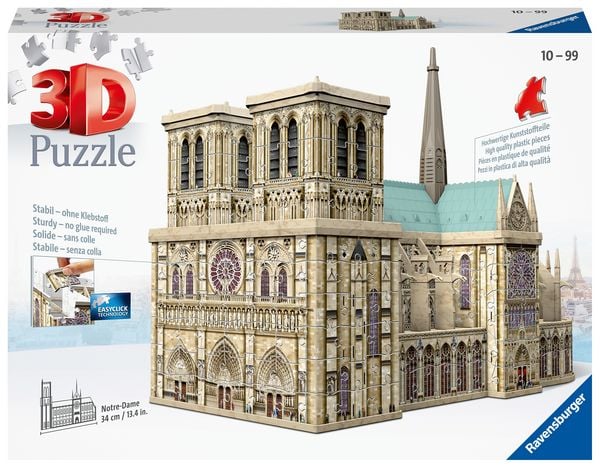 Produktbild: 3D Puzzle Ravensburger Notre Dame de Paris 216 Teile