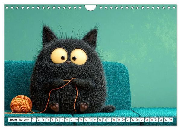 Produktbild: Gute Laune Katzen (Wandkalender 2027 DIN A4 quer), CALVENDO Monatskalender