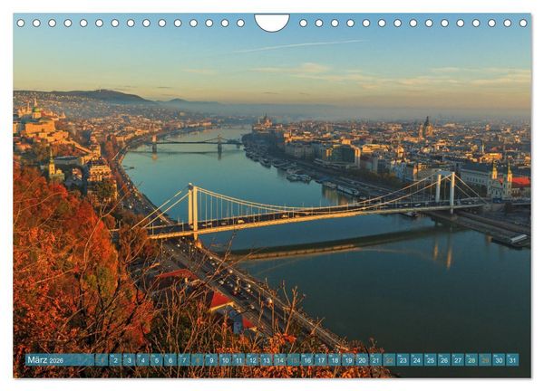 Produktbild: Romantisches Budapest - Ungarns sch&ouml;ne Hauptstadt an der Donau (Wandkalender 2026 DIN A4 quer), CALVENDO Monatskalender