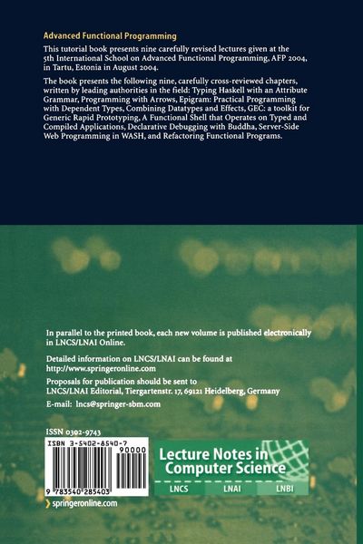 Produktbild: Advanced Functional Programming