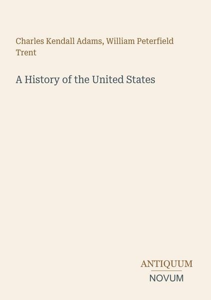 Produktbild: A History of the United States