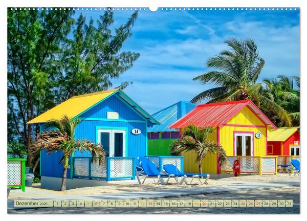 Produktbild: Reise in die Karibik - von den Bahamas bis Aruba (Wandkalender 2026 DIN A2 quer), CALVENDO Monatskalender