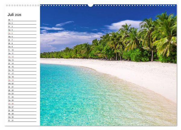 Produktbild: S&uuml;dsee-Inseln. Von Fidschi bis Bora Bora (Wandkalender 2026 DIN A2 quer), CALVENDO Monatskalender