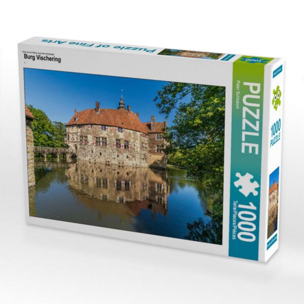 CALVENDO Puzzle Burg Vischering | 1000 Teile Lege-Größe 64x48cm Foto-Puzzle für glückliche Stunden