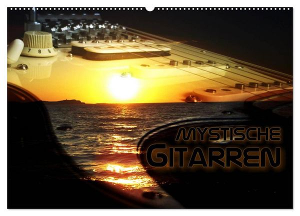 Produktbild: Mystische Gitarren (Wandkalender 2026 DIN A2 quer), CALVENDO Monatskalender