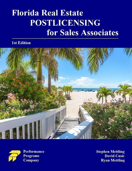 Produktbild: Florida Real Estate Postlicensing for Sales Associates: 1st Edition