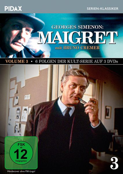 Produktbild: Maigret, Vol. 3 / Weitere 6 Folgen der Kult-Serie mit Bruno Cremer nach dem Romanen von Georges Simenon (Pidax Serien-Klassiker) [3 DVDs]