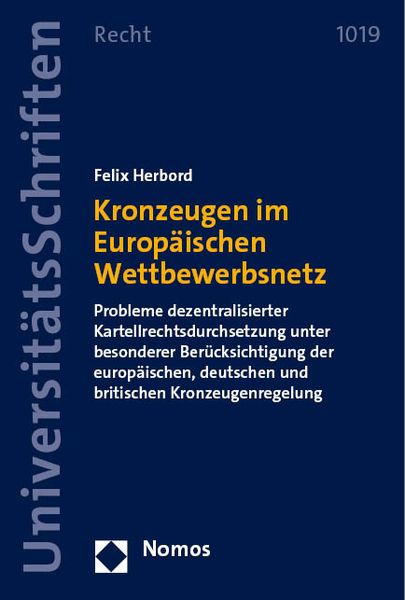 Produktbild: Kronzeugen im Europ&auml;ischen Wettbewerbsnetz