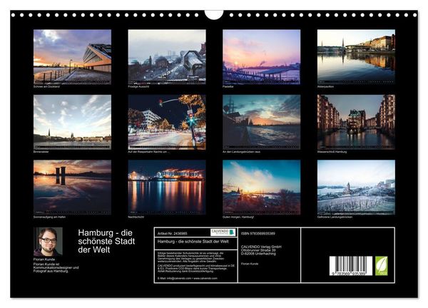 Produktbild: Hamburg - die sch&ouml;nste Stadt der Welt (Wandkalender 2027 DIN A3 quer), CALVENDO Monatskalender