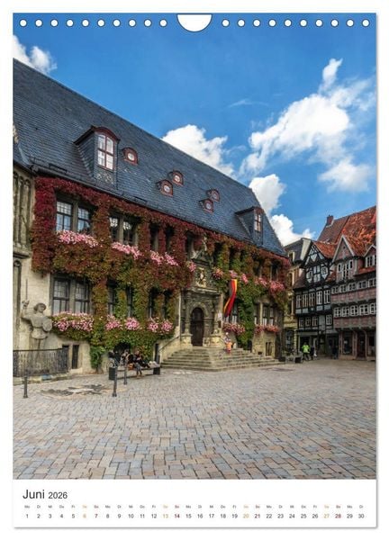 Produktbild: Altstadt Quedlinburg (Wandkalender 2026 DIN A4 hoch), CALVENDO Monatskalender