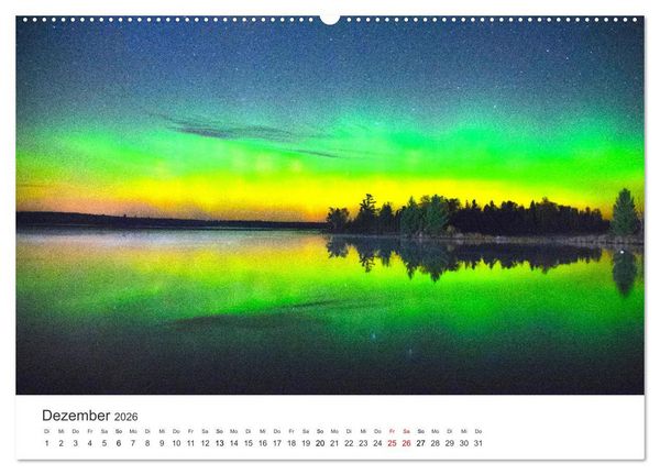 Produktbild: Nordlichter - ein beeindruckendes Schauspiel. (hochwertiger Premium Wandkalender 2026 DIN A2 quer), Kunstdruck in Hochglanz