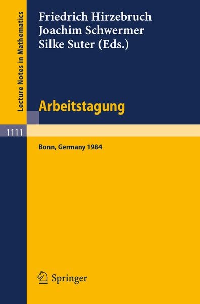 Produktbild: Arbeitstagung Bonn 1984