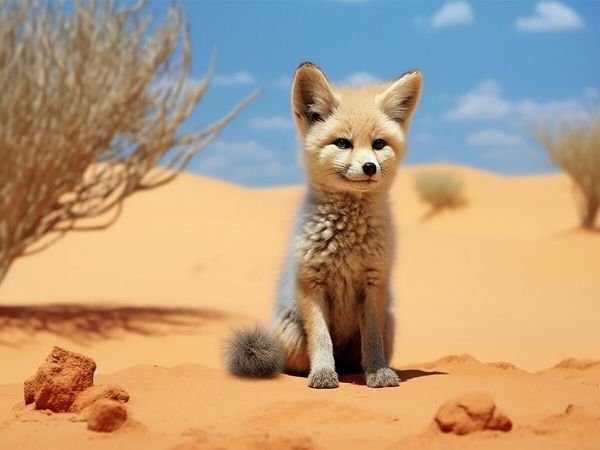 Produktbild: CALVENDO Puzzle W&uuml;stenfuchs Fennek Jungtier | 1000 Teile Lege-Gr&ouml;&szlig;e 64x48cm Foto-Puzzle f&uuml;r gl&uuml;ckliche Stunden