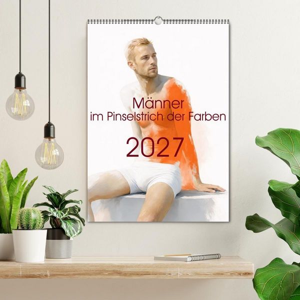 Produktbild: M&auml;nner - im Pinselstrich der Farben (Wandkalender 2027 DIN A2 hoch), CALVENDO Monatskalender