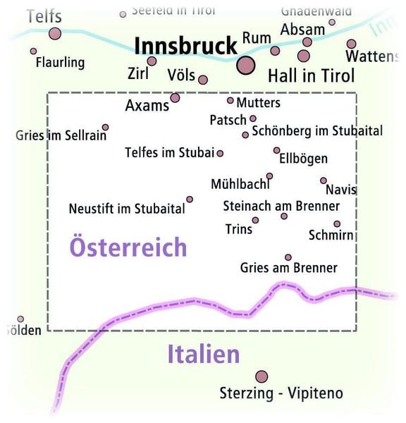 Produktbild: Publicpress Rad- und Wanderkarte Stubaier Alpen, Stubaital, Wipptal 1:35.000