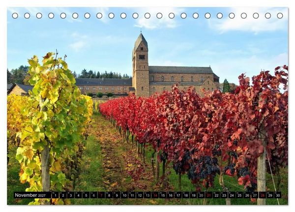 Produktbild: Der Rhein. Oberes Mittelrheintal von Bingen bis Koblenz (Tischkalender 2027 DIN A5 quer), CALVENDO Monatskalender