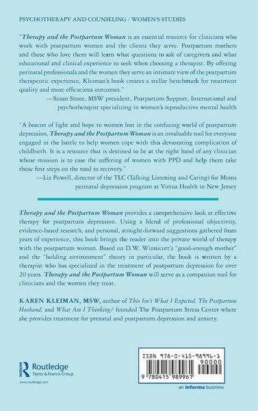 Produktbild: Therapy and the Postpartum Woman