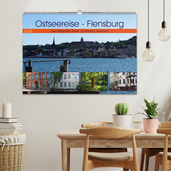 Produktbild: Ostseereise - Flensburg (Wandkalender 2026 DIN A2 quer), CALVENDO Monatskalender