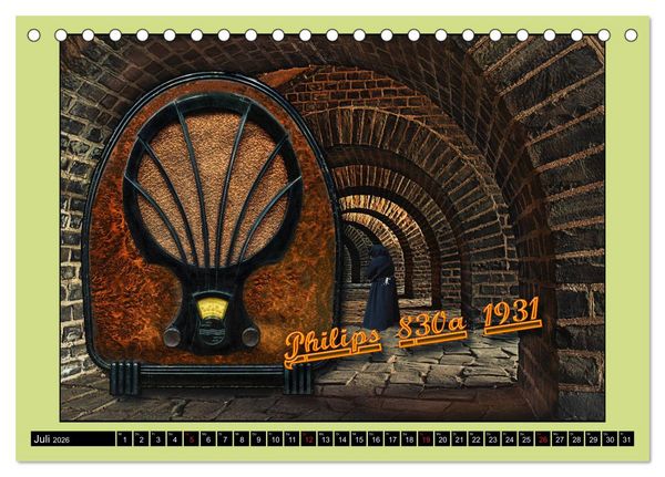 Produktbild: RADIO LEGENDEN (Tischkalender 2026 DIN A5 quer), CALVENDO Monatskalender