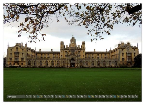 Produktbild: The historic Cambridge (High Quality Premium Wall Calendar 2026 DIN A2 landscape),CALVENDO 12 Month Wall Calendar