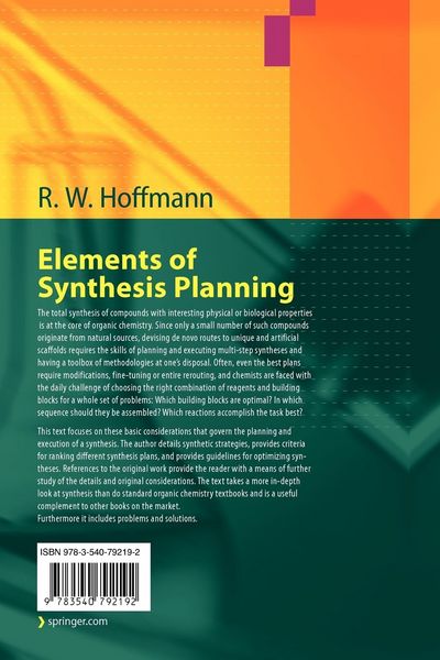 Produktbild: Elements of Synthesis Planning