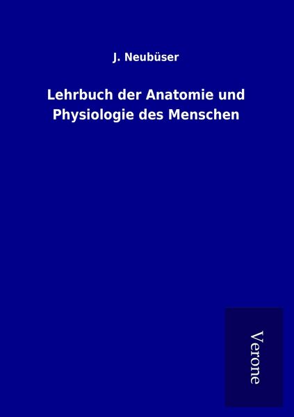 Produktbild: Lehrbuch der Anatomie und Physiologie des Menschen