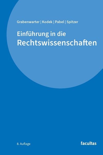 Produktbild: Einf&uuml;hrung in die Rechtswissenschaften