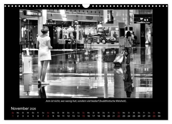 Produktbild: Schwarz-Weis(s)heiten (Wandkalender 2026 DIN A3 quer), CALVENDO Monatskalender