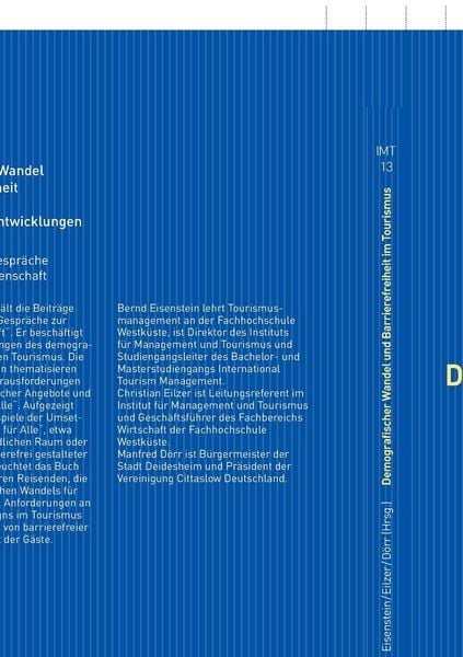 Produktbild: Demografischer Wandel und Barrierefreiheit im Tourismus: Einsichten und Entwicklungen