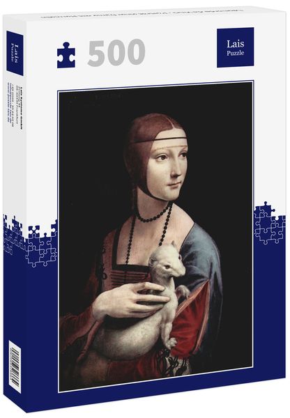 Lais Puzzle Leonardo da Vinci - Porträt einer Dame mit Hermelin 500 Teile