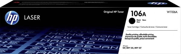 HP Toner 106A Original Schwarz 1000 Seiten W1106A