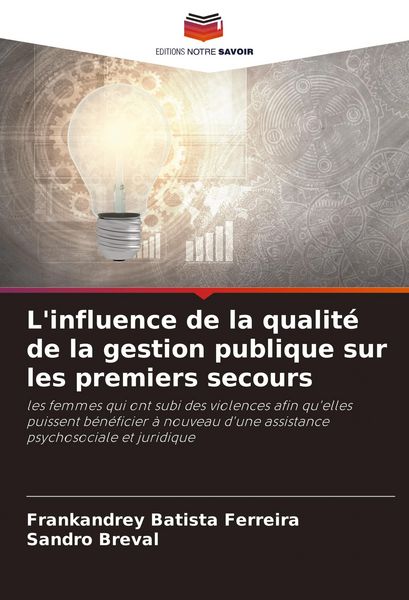 Produktbild: L'influence de la qualit&eacute; de la gestion publique sur les premiers secours