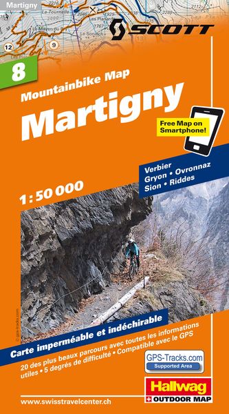 Produktbild: MTB-Karte 08 Martigny 1:50.000