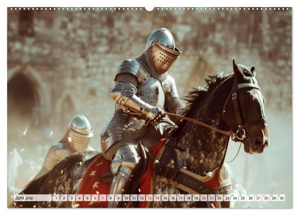 Produktbild: Ritter - Legenden aus Stahl und Ehre (Wandkalender 2026 DIN A2 quer), CALVENDO Monatskalender