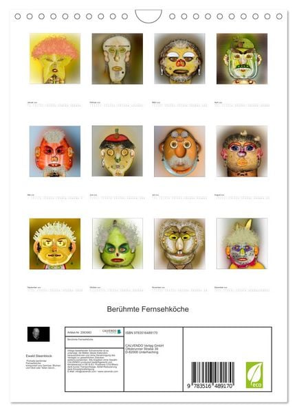 Produktbild: Ber&uuml;hmte Fernsehk&ouml;che (Wandkalender 2026 DIN A4 hoch), CALVENDO Monatskalender