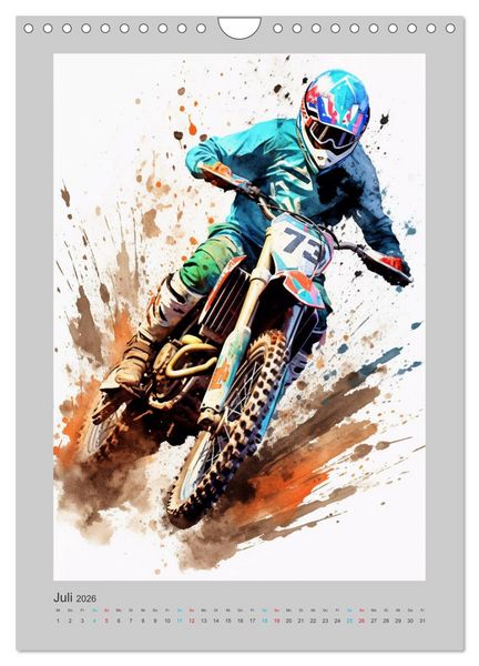 Produktbild: Xtreme Crossfire (Wandkalender 2026 DIN A4 hoch), CALVENDO Monatskalender