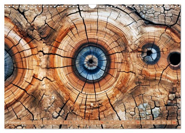 Produktbild: Faszination HOLZ - Strukturen (Wandkalender 2026 DIN A3 quer), CALVENDO Monatskalender