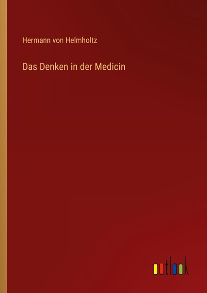 Produktbild: Das Denken in der Medicin