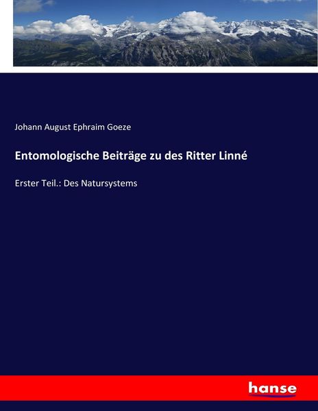 Produktbild: Entomologische Beitr&auml;ge zu des Ritter Linn&eacute;