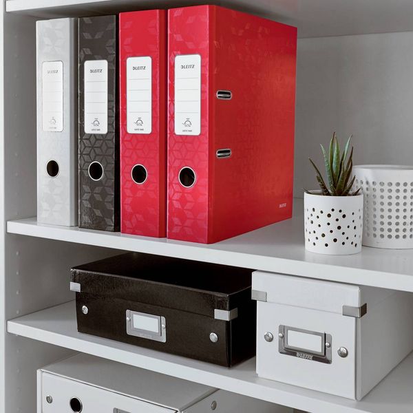 Produktbild: Leitz Ordner DIN A4 R&uuml;ckenbreite: 80mm Rot 2 B&uuml;gel 10050026
