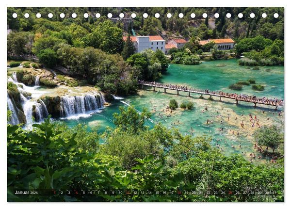 Produktbild: Kroatien - Landschaften am Mittelmeer (Tischkalender 2026 DIN A5 quer), CALVENDO Monatskalender