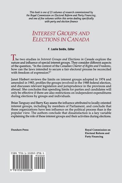 Produktbild: Interest Groups and Elections in Canada